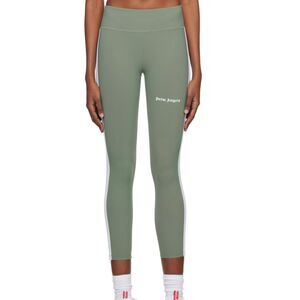 PALM ANGELS Training Track Cropped Leggings Green XS